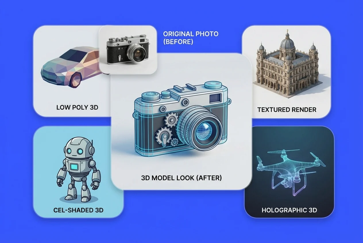 照片轉 3D 模型風格轉換