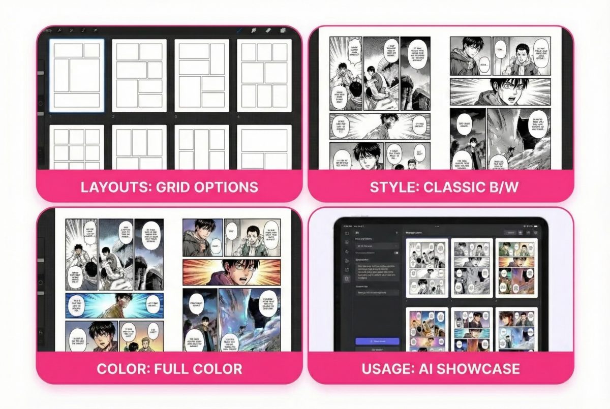 AI 漫画页面生成器