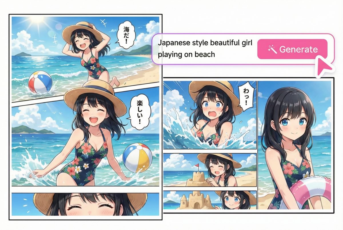 从文本生成的 AI 漫画生成器